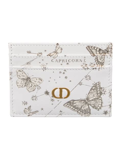 dior capricorn card holder|lady dior flap card holder.